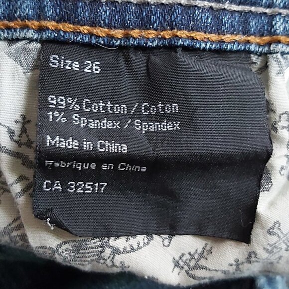 GIRLS Size 26 West 49 Jeans Denim Cotton Straight Legged Low Rise Jeans - Picture 5 of 8